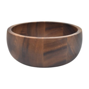 Acacia Wood Round Bowl Large Stackable