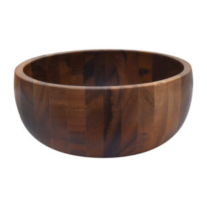 Acacia Wood Round Bowl Medium Stackable